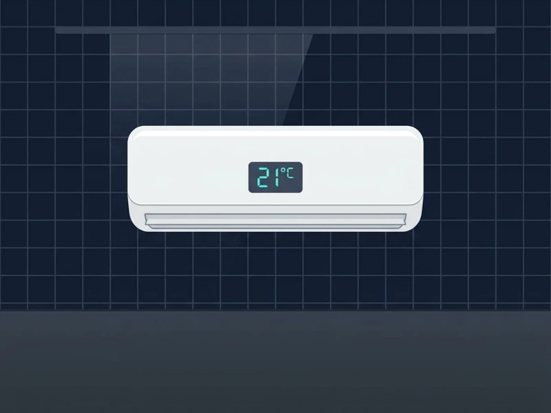 Exemple de climatiseur réversible après installation